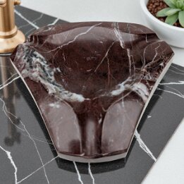 Geometric Natural Marble Ashtray – Luxury Stone Home Accessory null