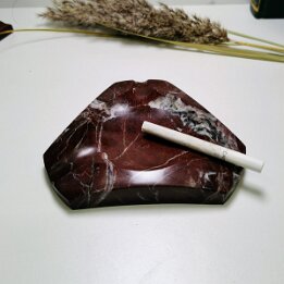 Geometric Natural Marble Ashtray – Luxury Stone Home Accessory null