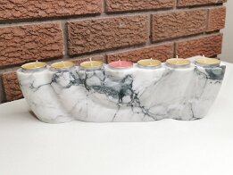 Marble Tealight Candle Holder – 7 Wells Natural Stone Home Decor null