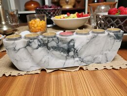 Marble Tealight Candle Holder – 7 Wells Natural Stone Home Decor null