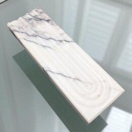White Marble Incense Holder – Natural Stone Aromatherapy Decor null