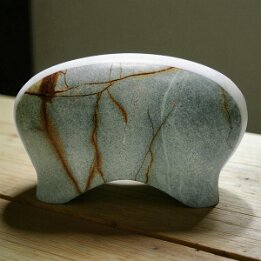 Graceful Gait Sentinel – Abstract Marble Sculpture null