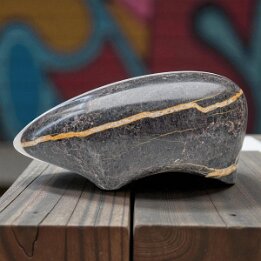 Handcrafted Marble Badger Figurine – Natural Stone Animal Sculpture null
