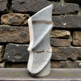 Melted Tower – Tall Abstract Marble Sculpture null