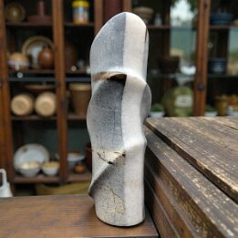 Melted Tower – Tall Abstract Marble Sculpture null