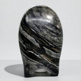 Shadow Flow – Abstract Marble Wave Sculpture null