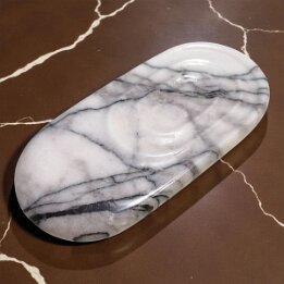 Natural Marble Soap Dish with Drain – Luxury Stone Bathroom Decor null