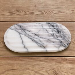 Natural Marble Soap Dish with Drain – Luxury Stone Bathroom Decor null