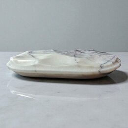 Natural Marble Soap Dish with Drain – Luxury Stone Bathroom Decor null