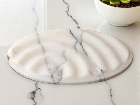 Oval Natural Marble Soap Dish – Luxury Stone Bathroom Accessory Price: CAD: Star — 55.00, Ripple — 55.00, Line — 55.00, Wave — 55.00 SKU: CDM-SDH-001, CDM-SDH-002, CDM-SDH-003,...