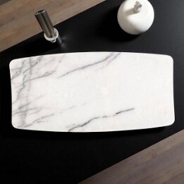 Natural Marble Vanity Tray – Luxury Stone Bathroom Organizer null