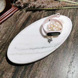 Natural Marble Vanity Tray – Luxury Stone Organizer null