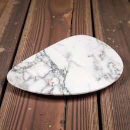 White Marble Jewelry Tray – Luxury Natural Stone Vanity Organizer null