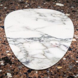 White Marble Jewelry Tray – Luxury Natural Stone Vanity Organizer null